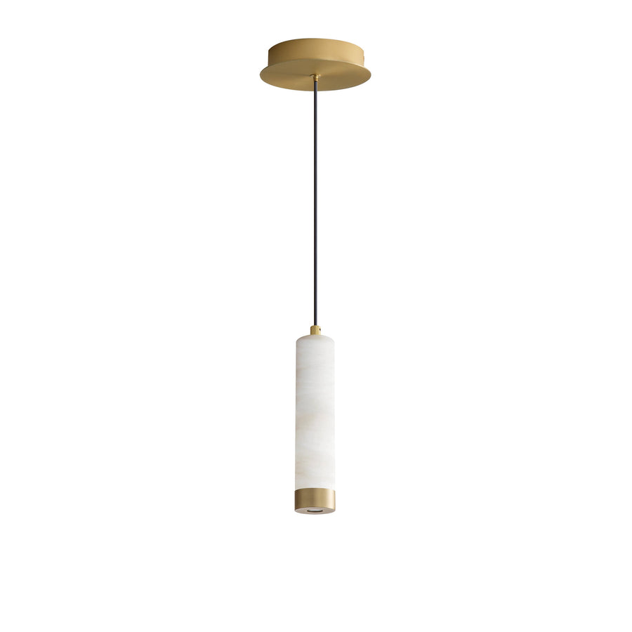 Aragon 2 Inch Mini Pendant Light – White Alabaster / Gold – E11202-WAGLD