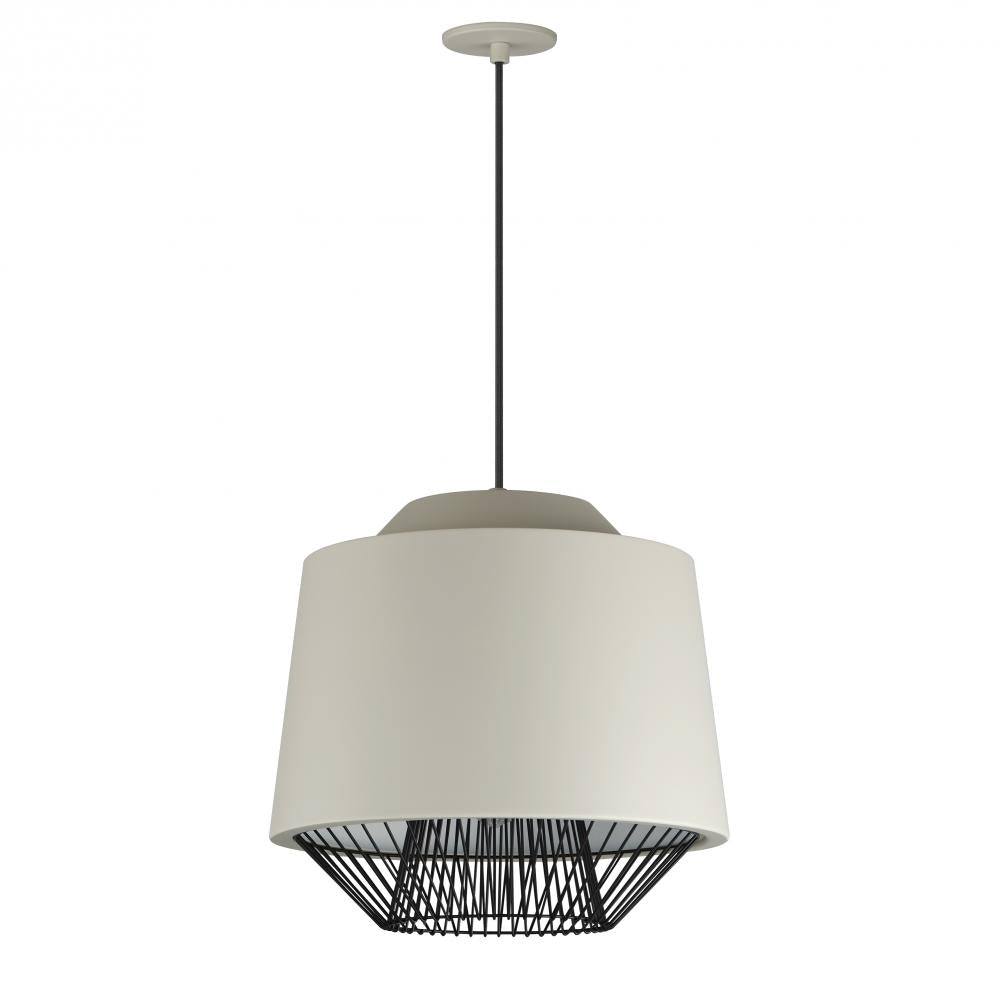 Phoenix 18.5 Inch Single Pendant – Gray / Black – E11394-GYBK