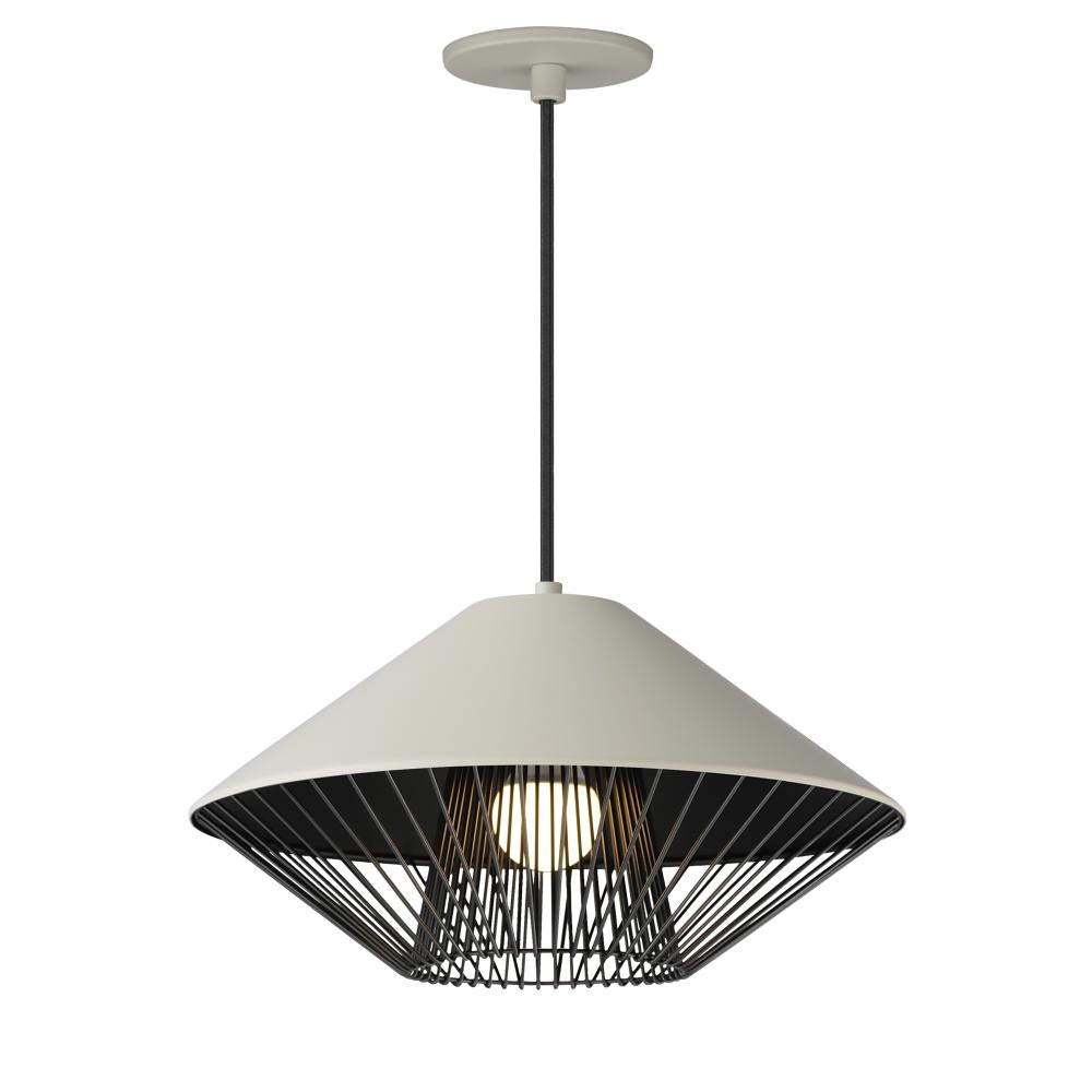 15.5 Inch Pendant – Gray / Black