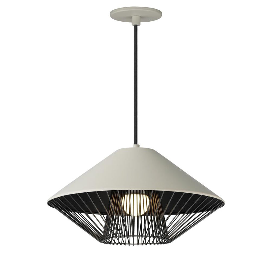 15.5 Inch Pendant – Gray / Black