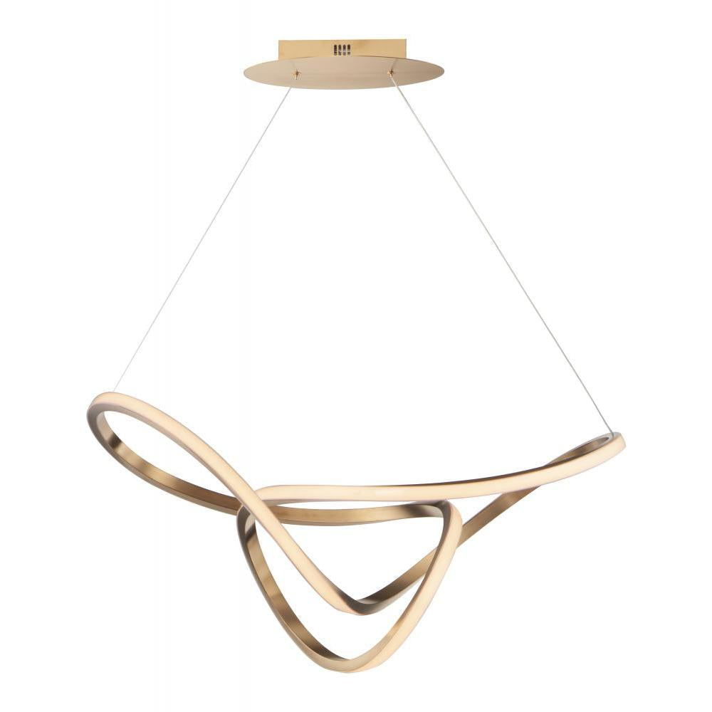 32 Inch Pendant – Brushed Champagne