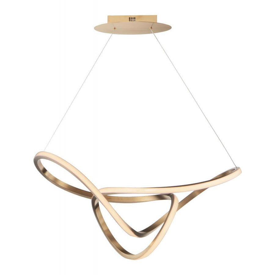 32 Inch Pendant – Brushed Champagne
