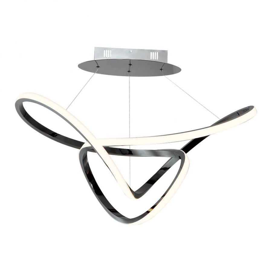 32 Inch Pendant – Black Chrome