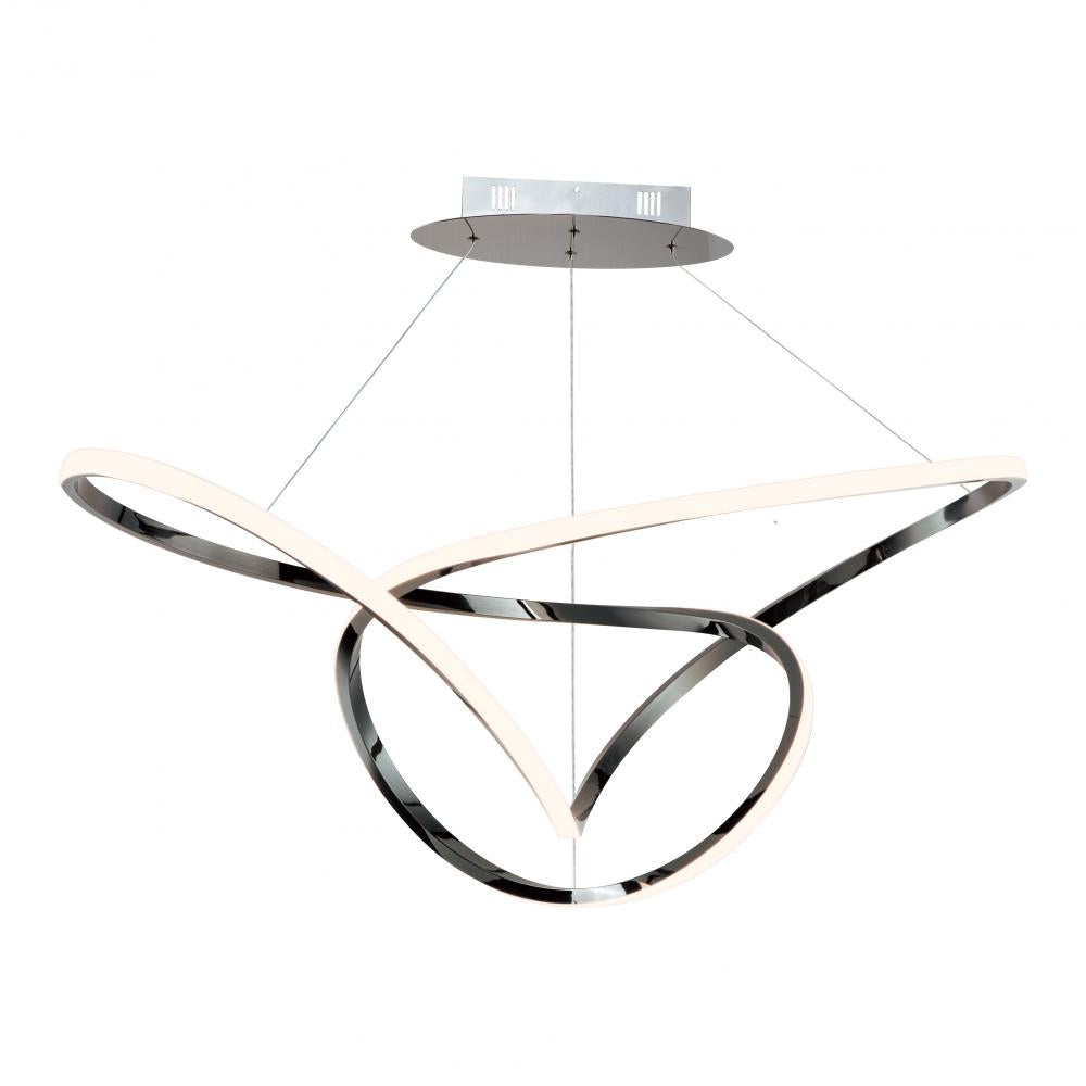 24.5 Inch Pendant – Black Chrome