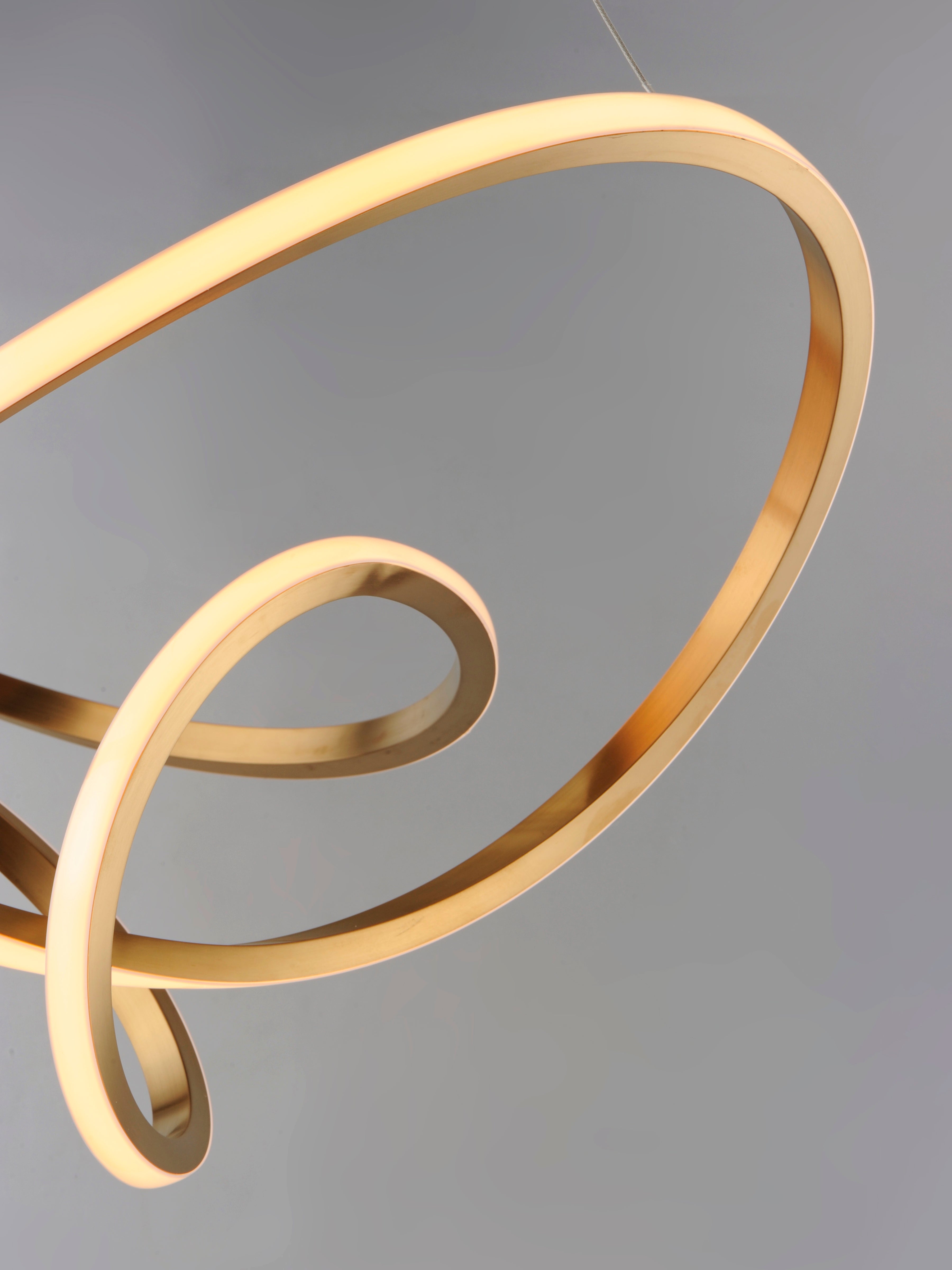 24.5 Inch Pendant – Brushed Champagne