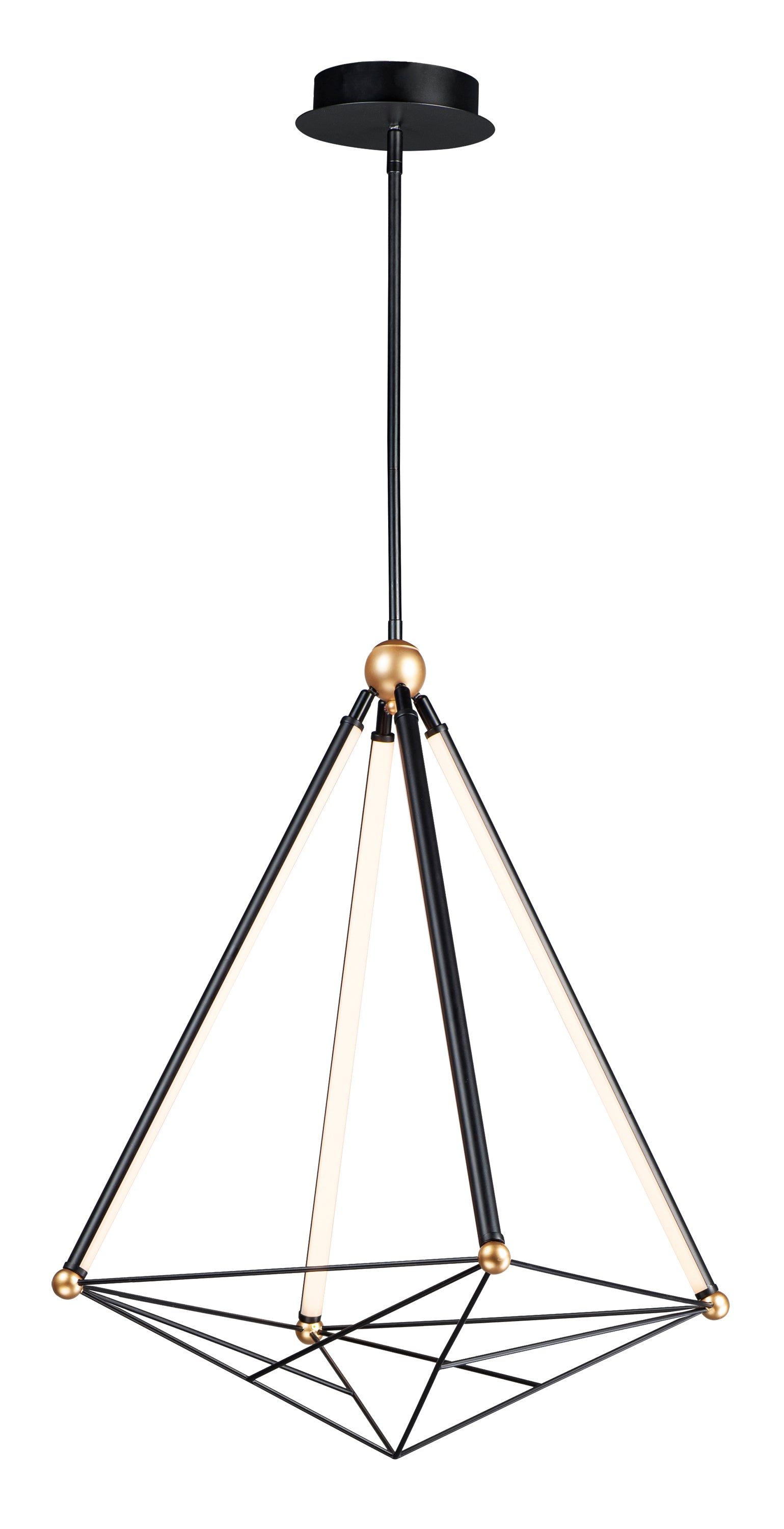 ET2 Lighting E20594-BKGLD Single Pendant - Black / Gold