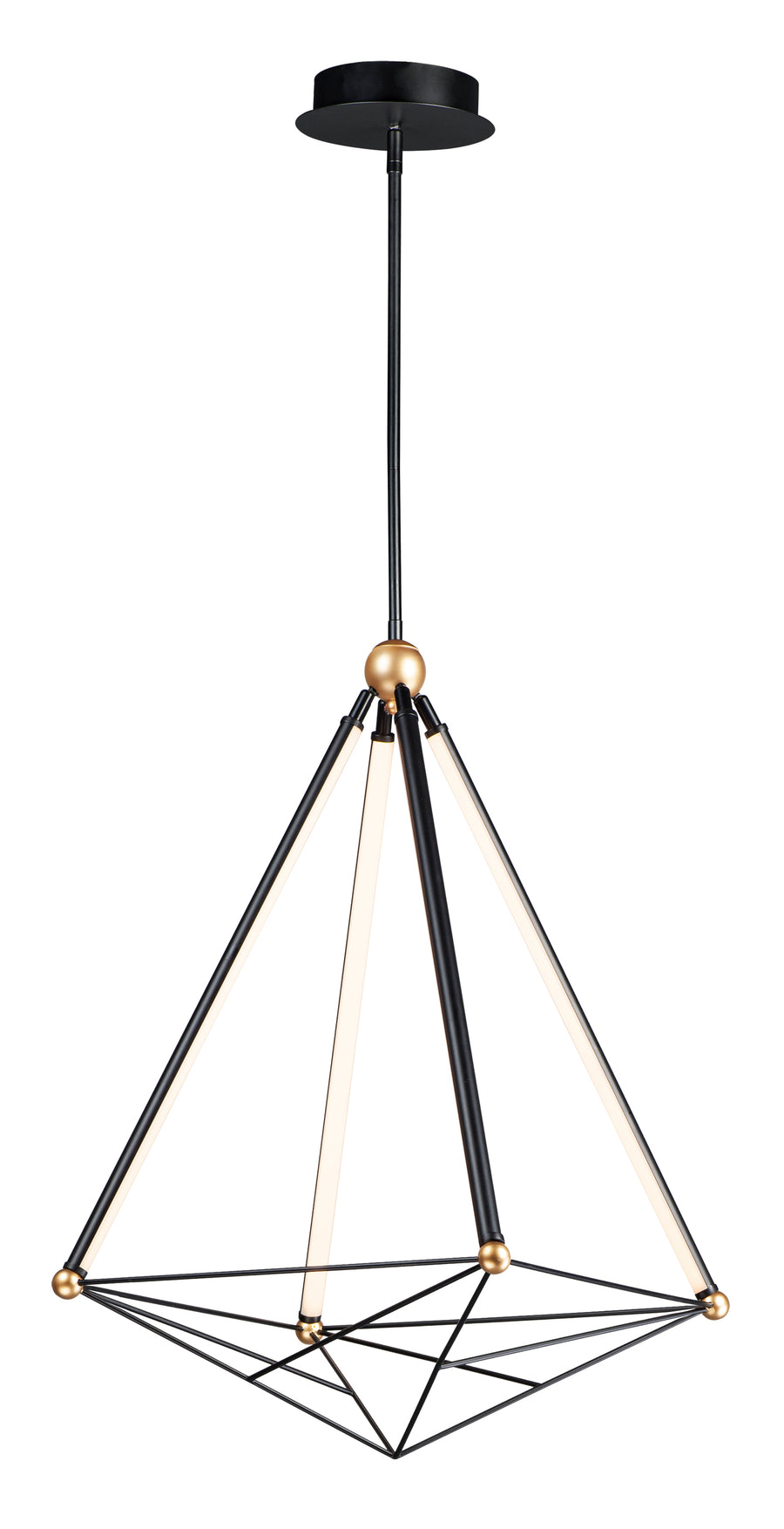 ET2 Lighting E20594-BKGLD Single Pendant - Black / Gold