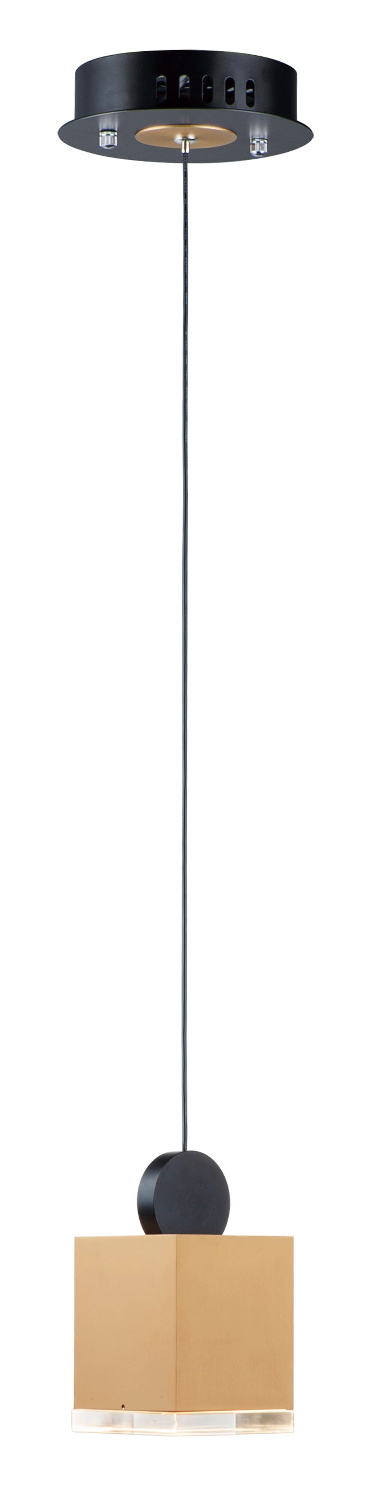 ET2 Lighting E20860-75BKGLD Single Pendant - Black / Gold
