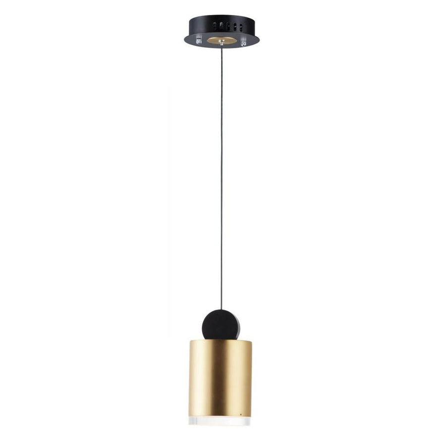 4 Inch Pendant – Black / Gold