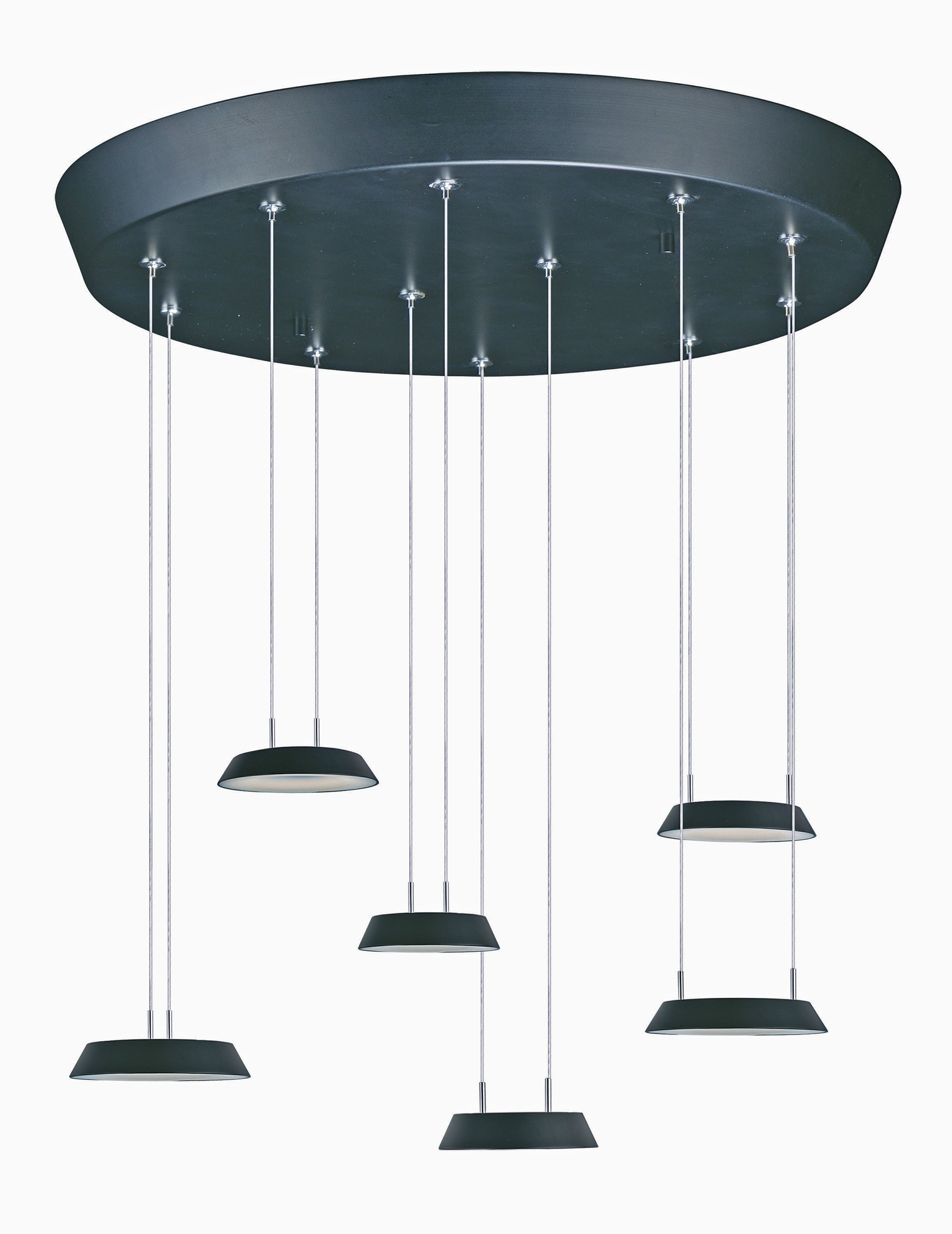 ET2 Lighting E20904-BK Multi-Light Pendant - Black