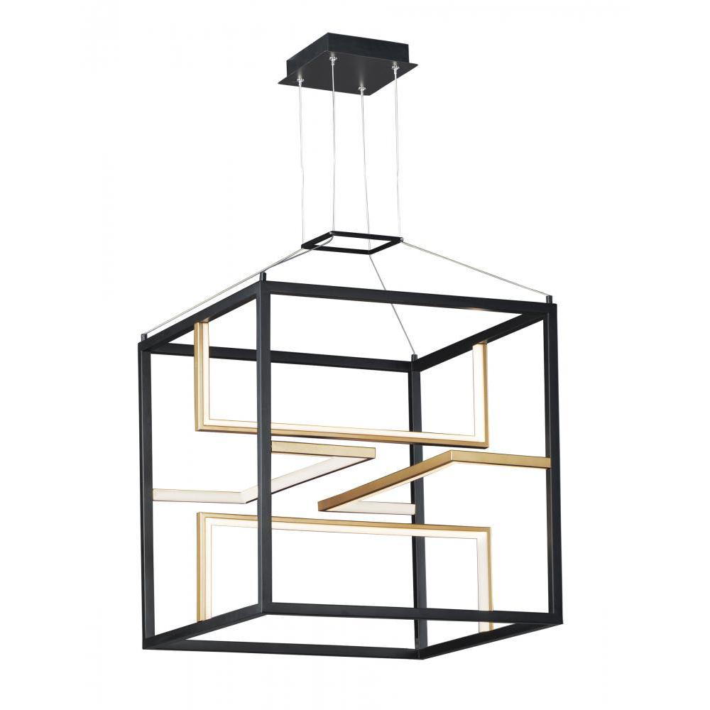18.25 Inch Pendant – Black / Gold
