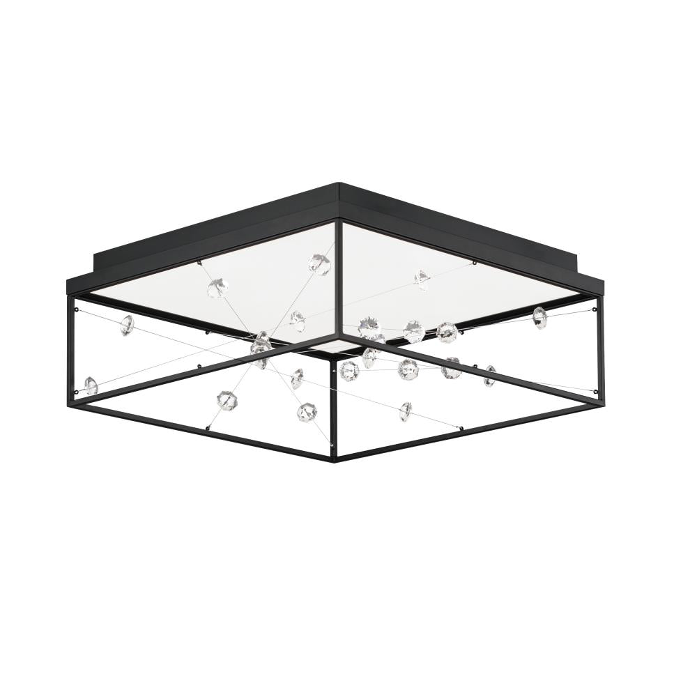 Entanglement 19.75 Inch Flush Mount Ceiling Light – Black – E21250-20BK