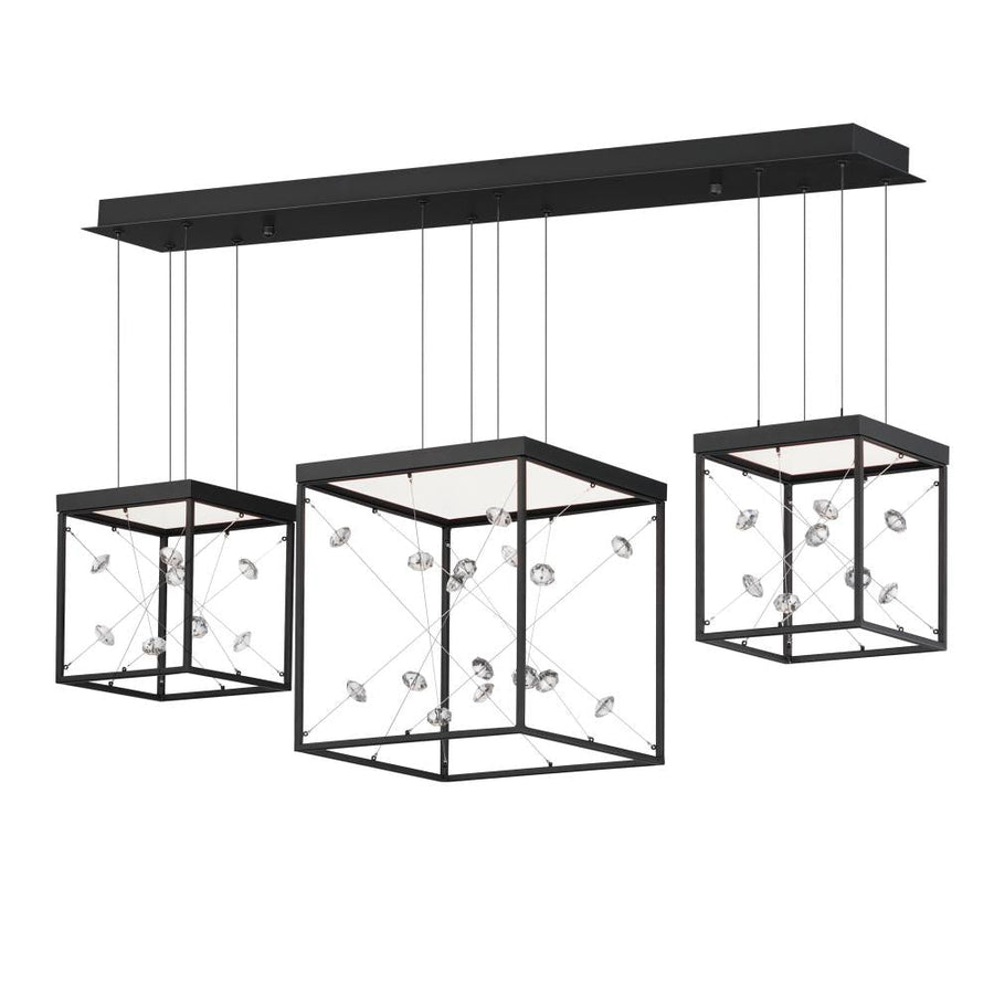 Entanglement 11.75 Inch Linear Pendant – Black – E21253-20BK