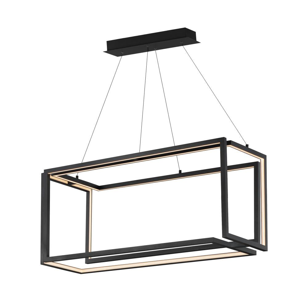 16 Inch Linear Pendant – Black