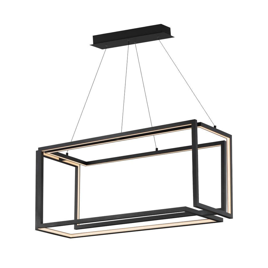 16 Inch Linear Pendant – Black