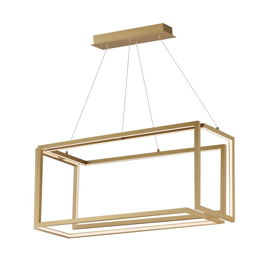 16 Inch Linear Pendant – Gold