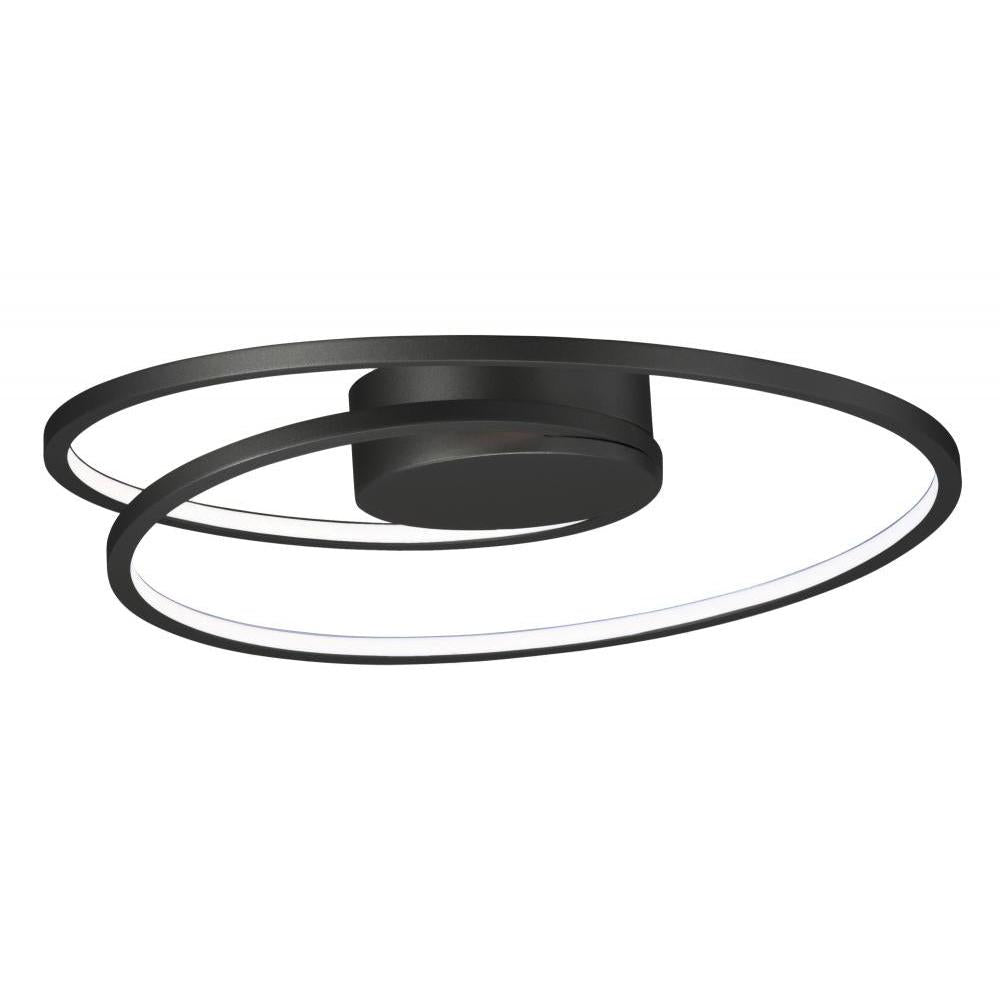 18 Inch Flush Mount – Black