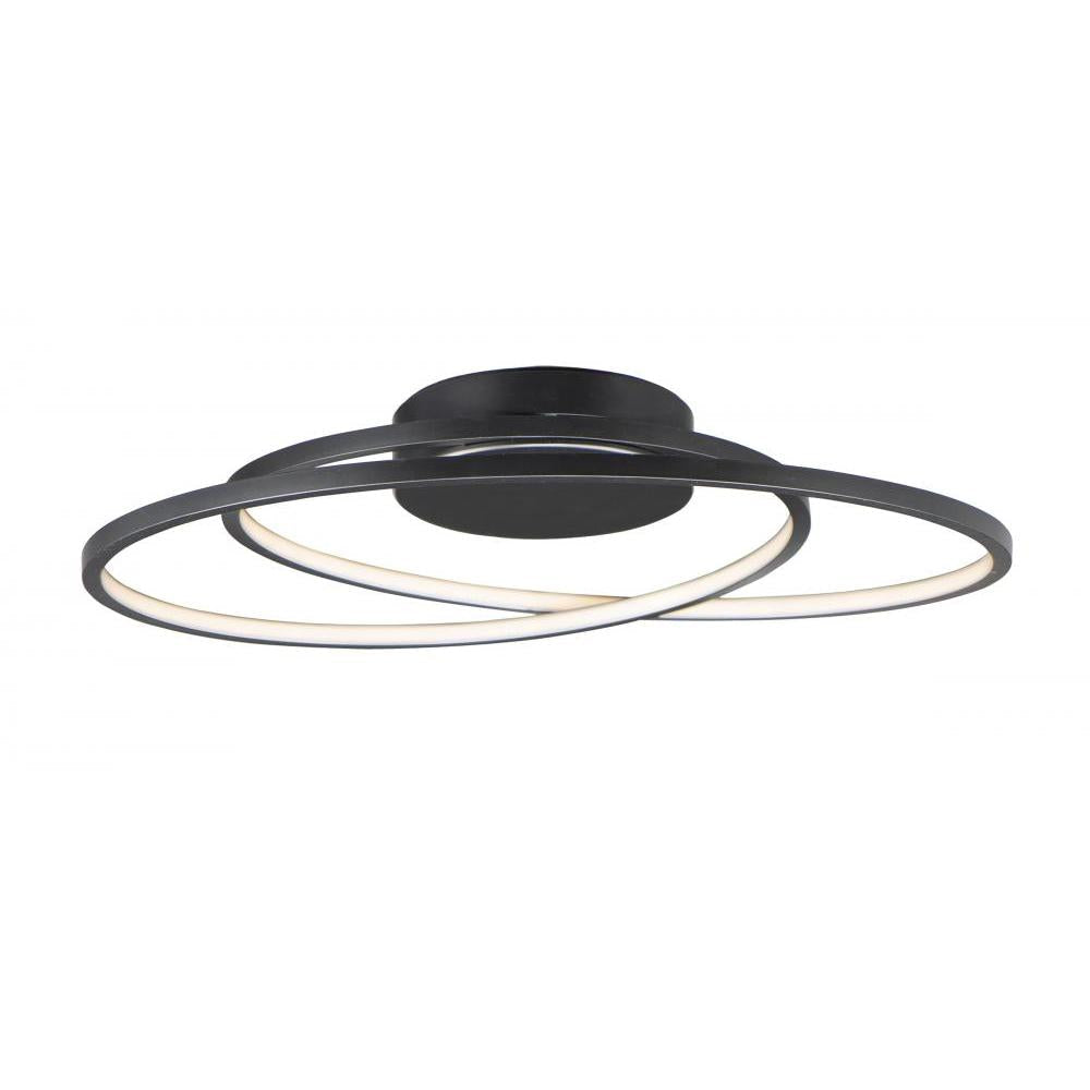 24.5 Inch Flush Mount – Black