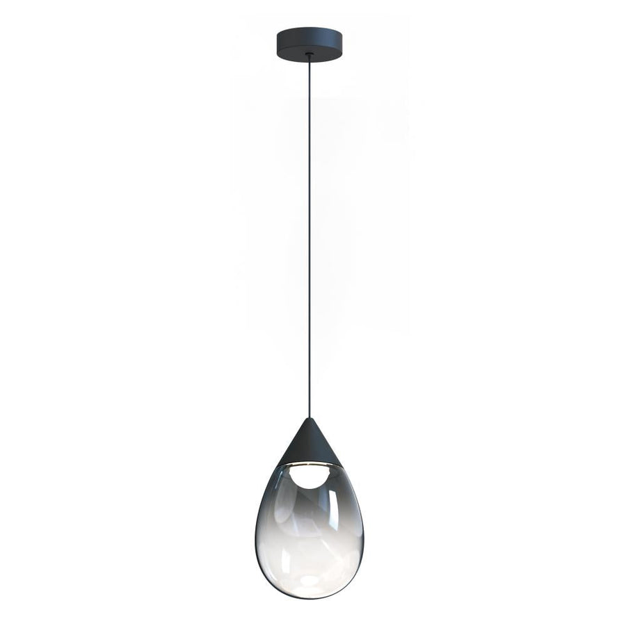 Dewdrop 7.75 Inch Single Pendant – Black – E21562-142BK