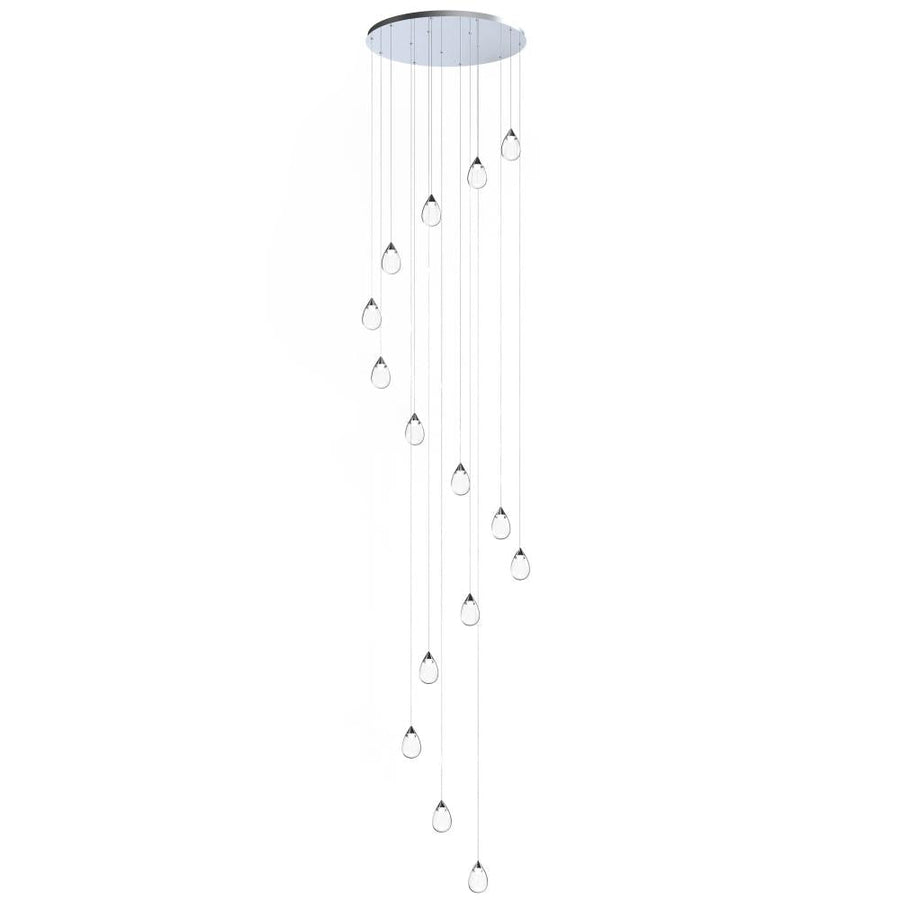 Dewdrop 33.75 Inch Multi – Polished Chrome – E21569-18PC