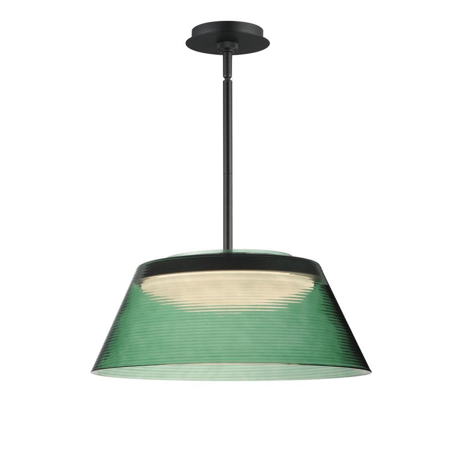 Jensen 18 Inch Single Pendant – Black – E22088-04BK