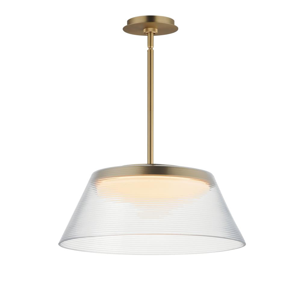 Jensen 18 Inch Single Pendant – Satin Brass – E22088-144SBR