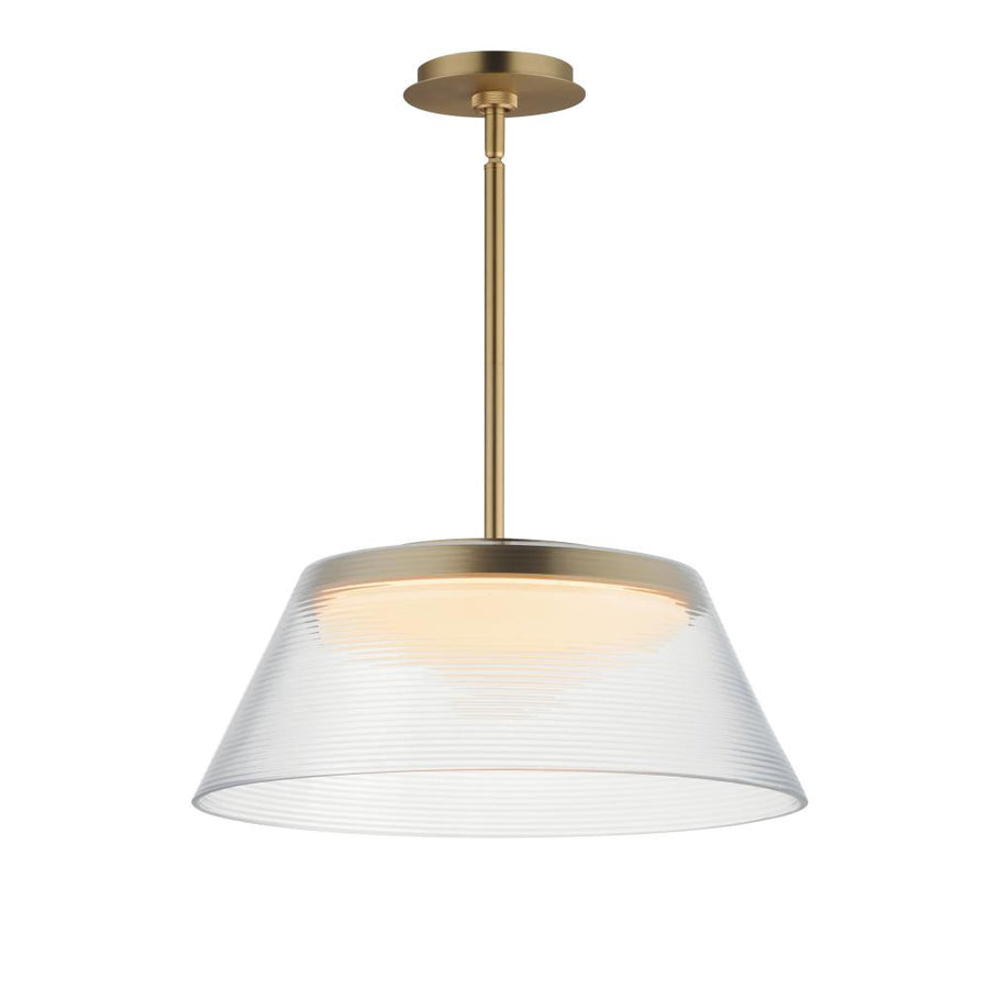 Jensen 18 Inch Single Pendant – Satin Brass – E22088-144SBR