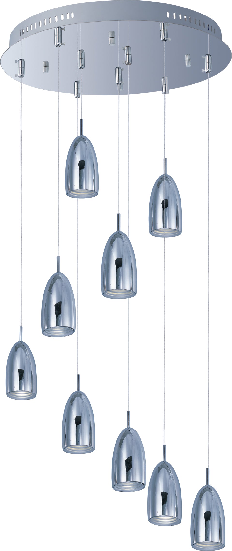 ET2 Lighting E22248-PC Multi-Light Pendant - Polished Chrome