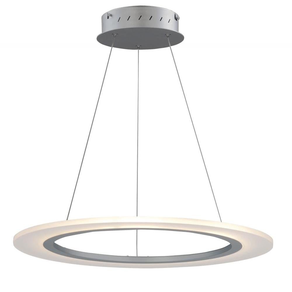 23.75 Inch Pendant – Matte Silver