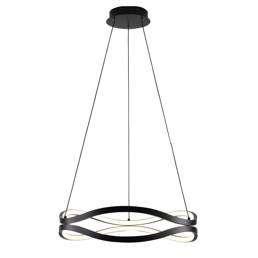 Curvo 20 Inch Ring Pendant – Black – E22922-BK