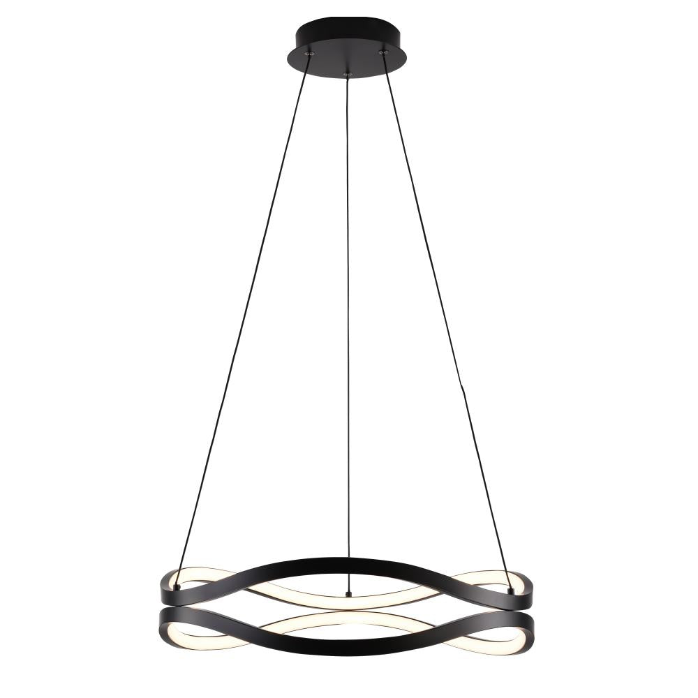 Curvo 20 Inch Ring Pendant – Black – E22922-BK