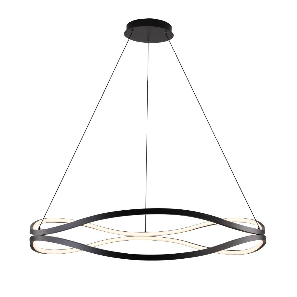 Curvo 38.75 Inch Ring Pendant – Black – E22924-BK