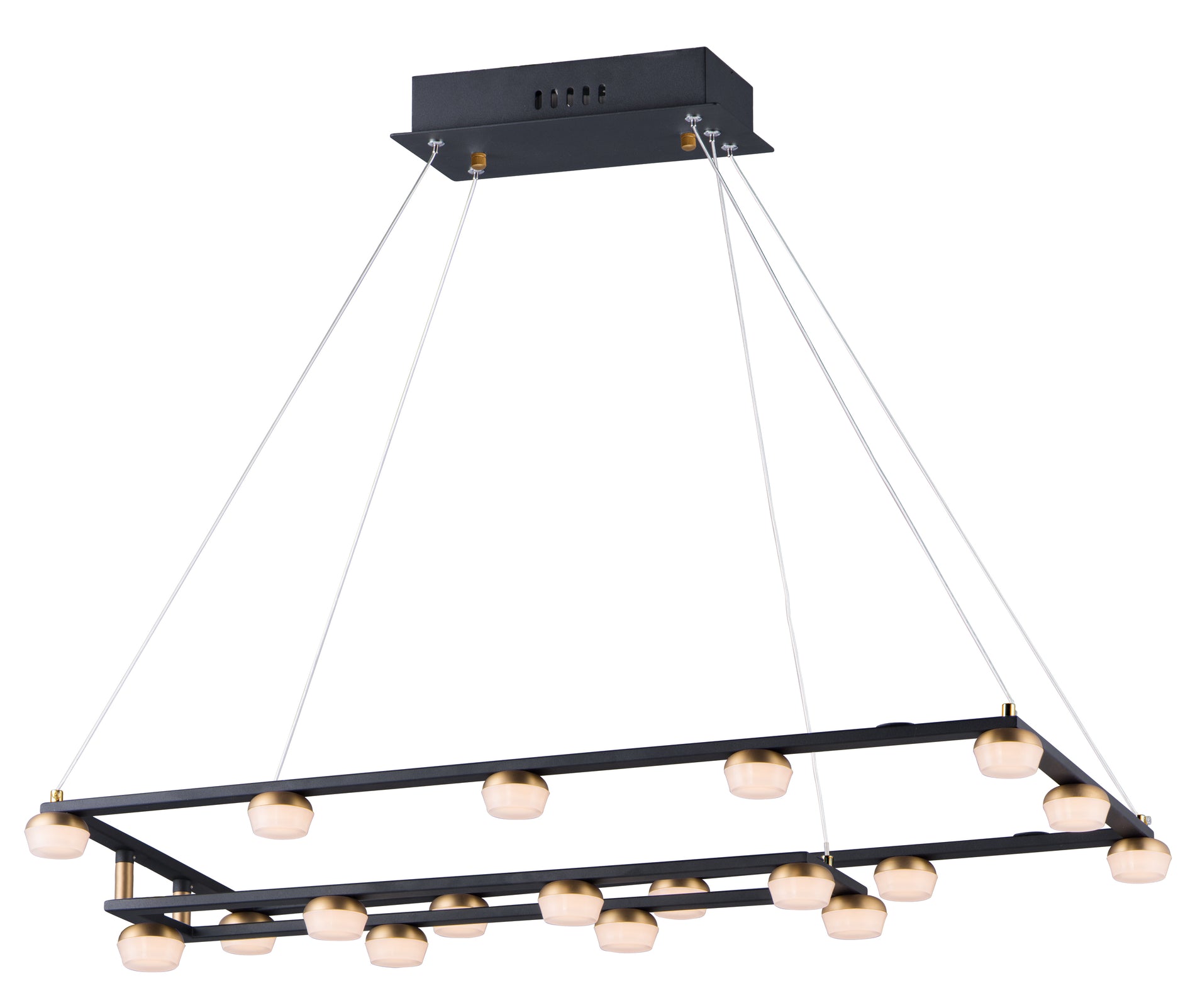 ET2 Lighting E23165-75BKGLD Suspension Pendant - Black / Gold