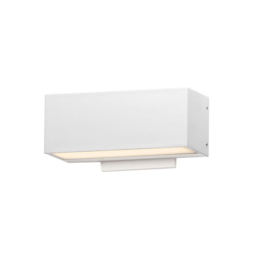 Blok 9 Inch Outdoor Wall Sconce – White – E23219-WT