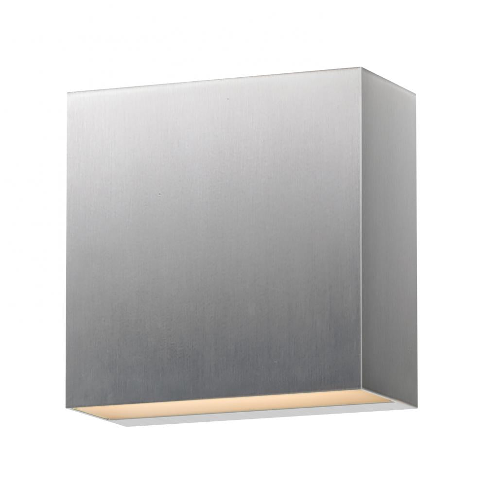 5.5 Inch Outdoor Wall Light – Satin Aluminum
