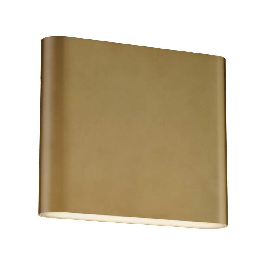 Spartan 7.75 Inch Wall Sconce – Natural Aged Brass – E23235-NAB