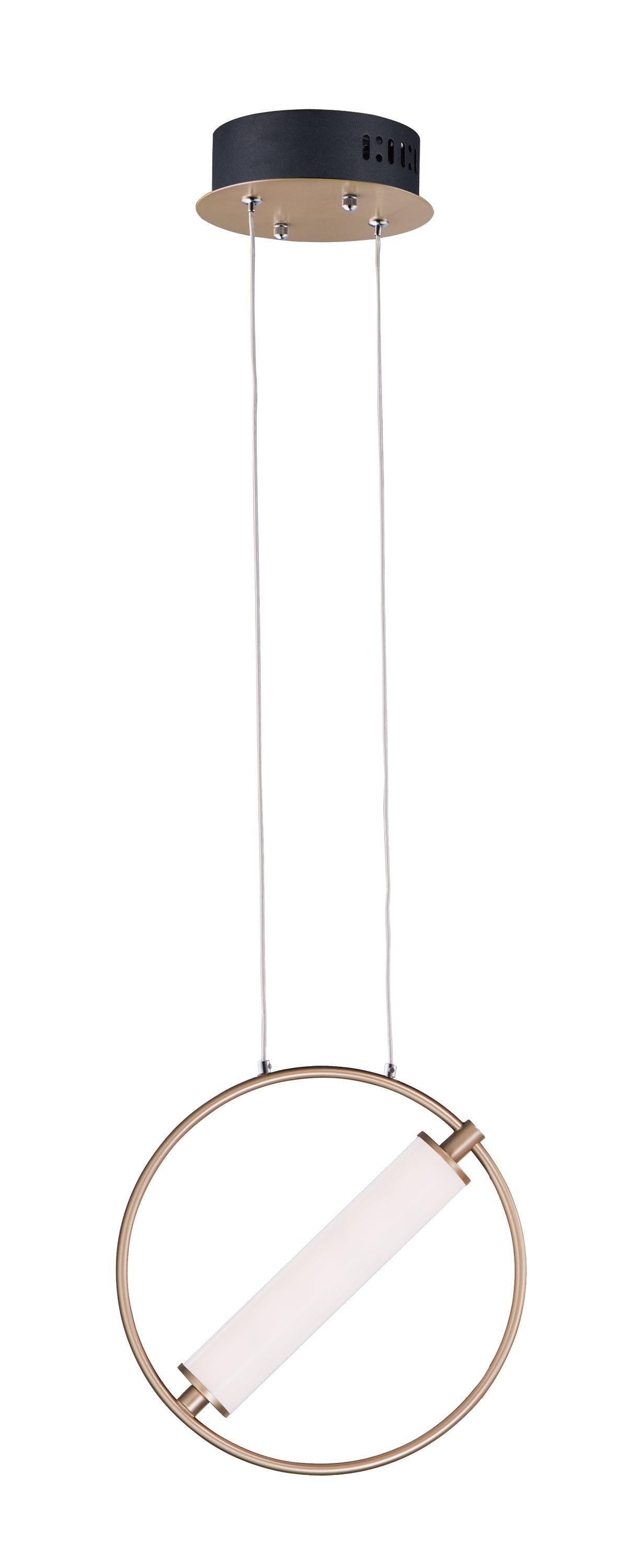 ET2 Lighting E23273-93BKSFTG Single Pendant - Black / Soft Gold
