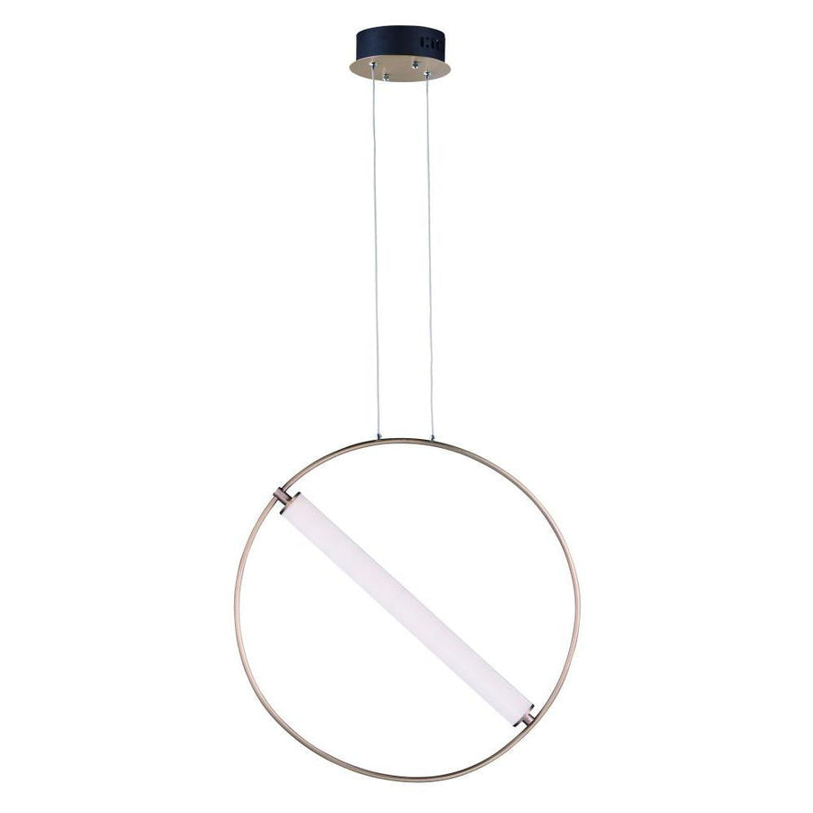 6.25 Inch Pendant – Black / Soft Gold