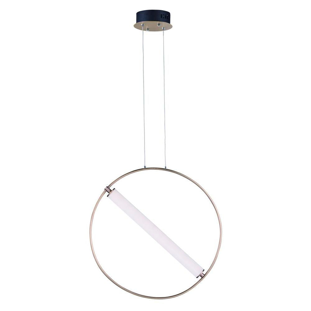 6.25 Inch Pendant – Black / Soft Gold
