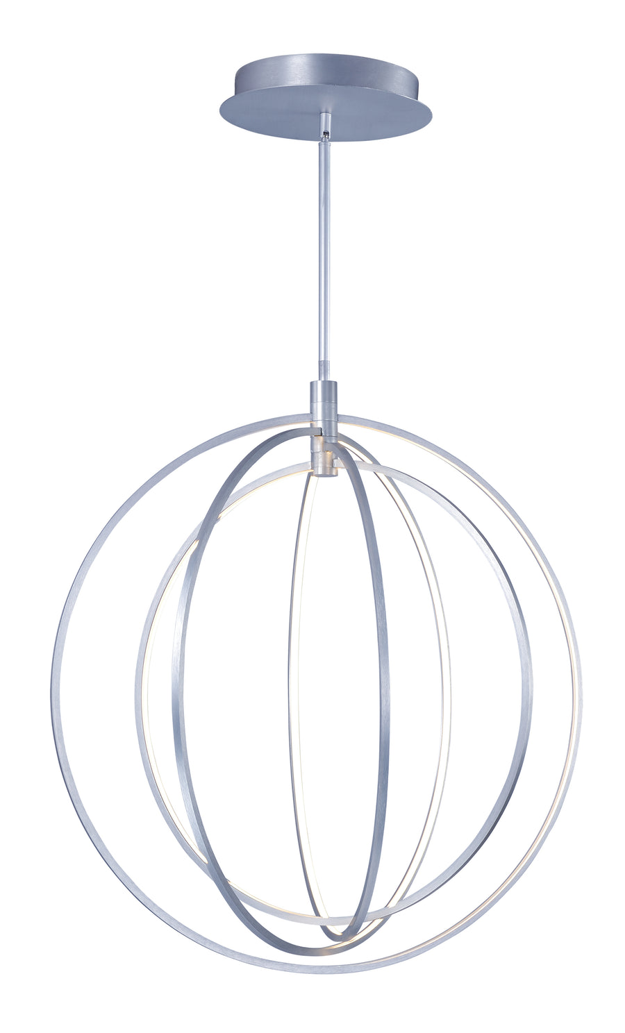 ET2 Lighting Concentric LED E24048-BP Single Pendant - Brushed Platinum