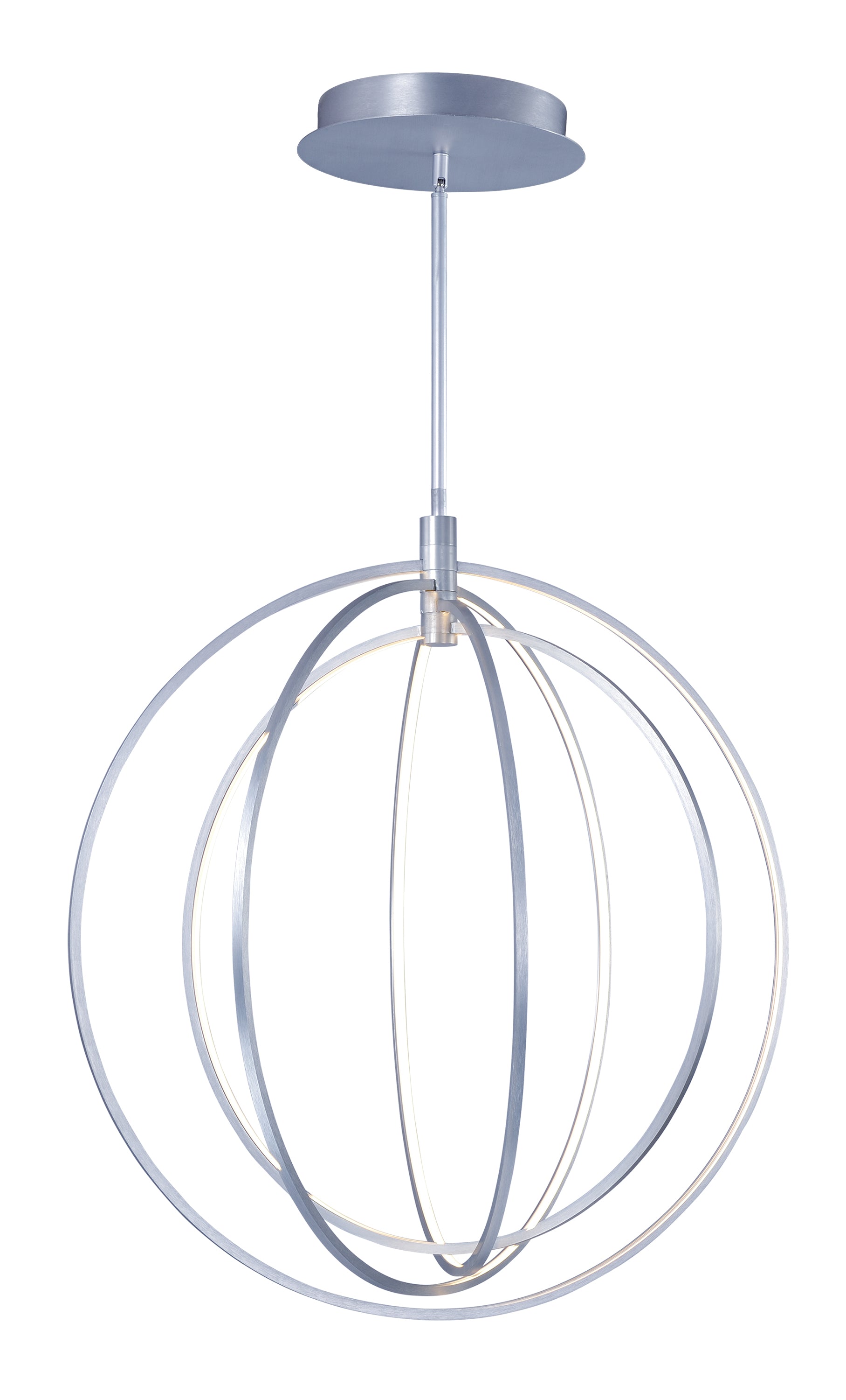 ET2 Lighting Concentric LED E24048-BP Single Pendant - Brushed Platinum