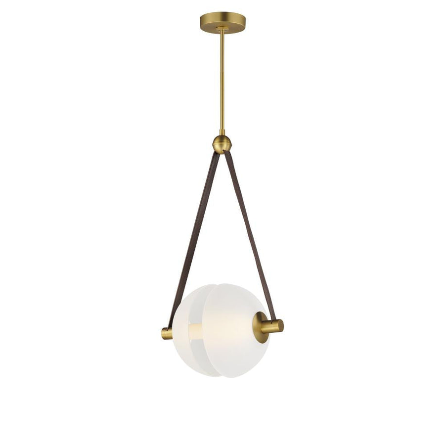 11.75 Inch Pendant – Natural Aged Brass
