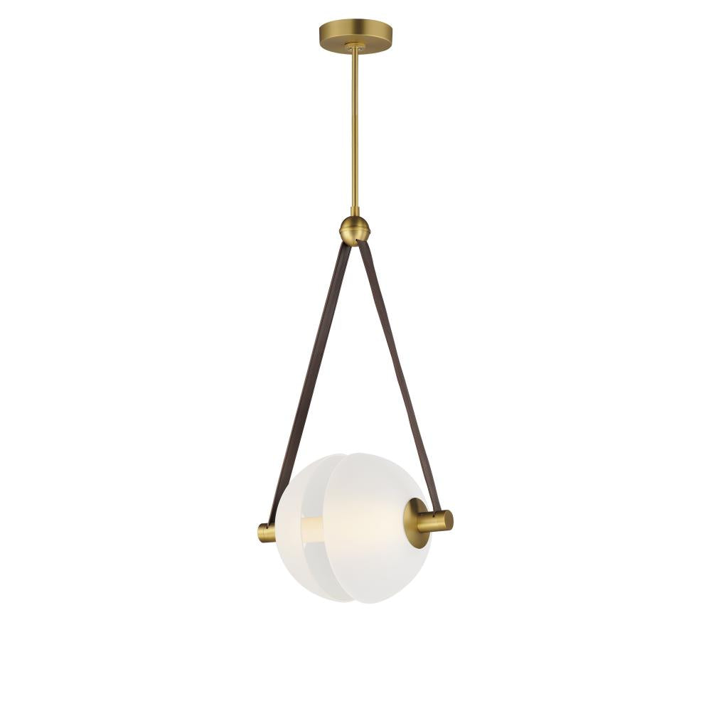 11.75 Inch Pendant – Natural Aged Brass