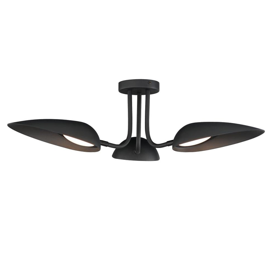32 Inch Flush Mount – Black