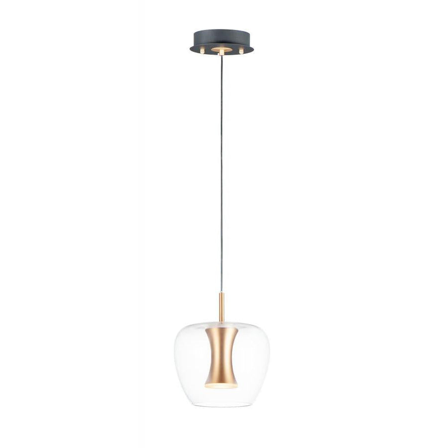 8.75 Inch Pendant – Black / Gold