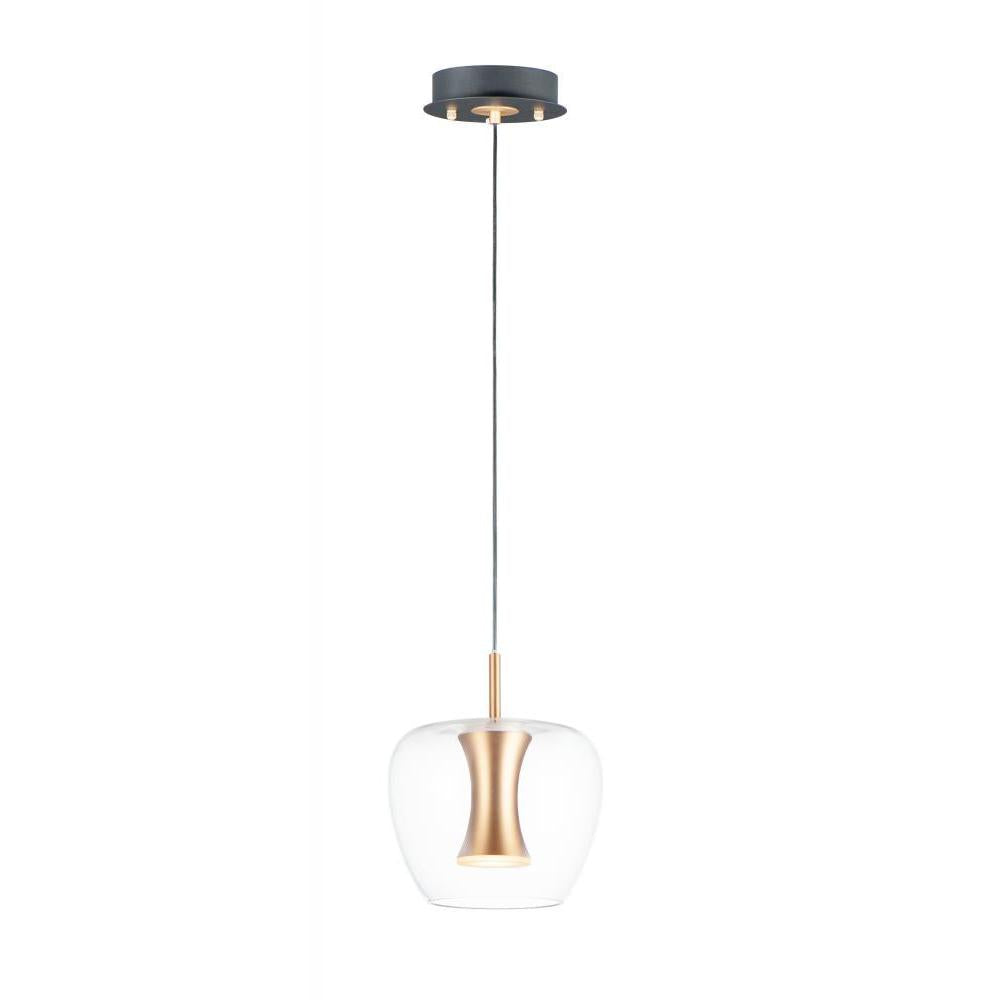 8.75 Inch Pendant – Black / Gold