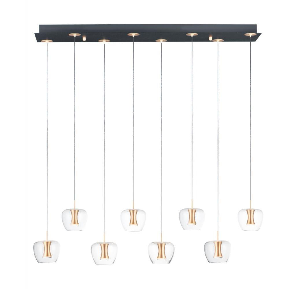10.5 Inch Pendant – Black / Gold