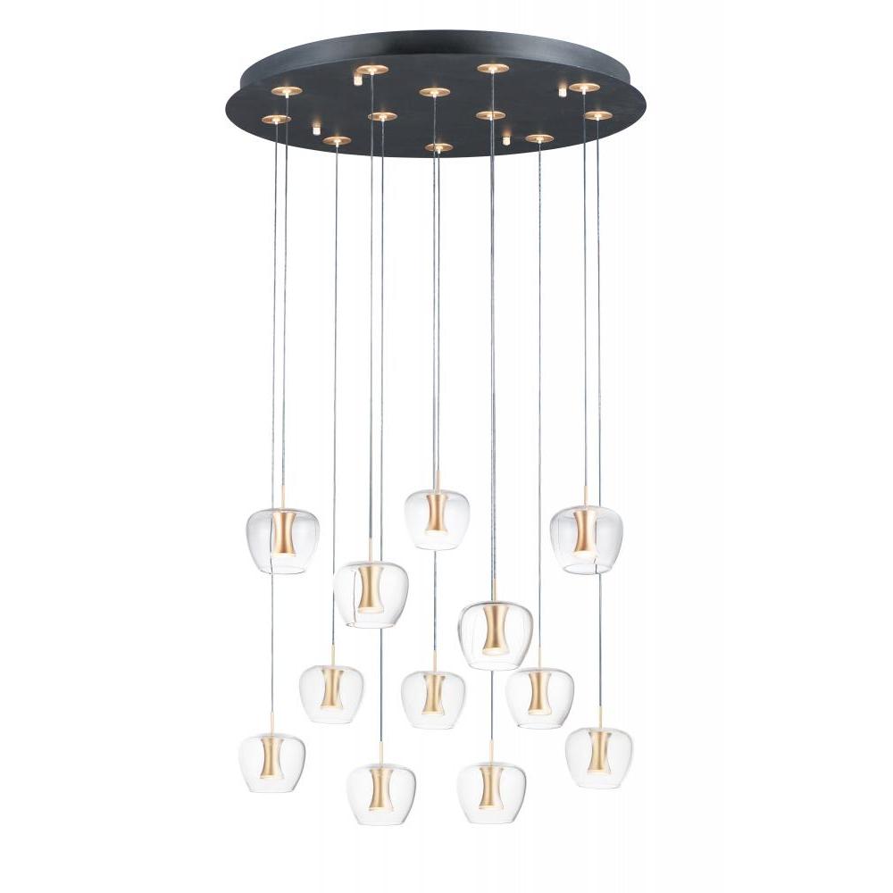 27.5 Inch Pendant – Black / Gold