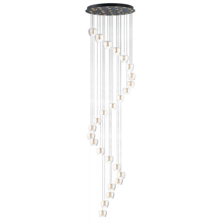 27.5 Inch Pendant – Black / Gold