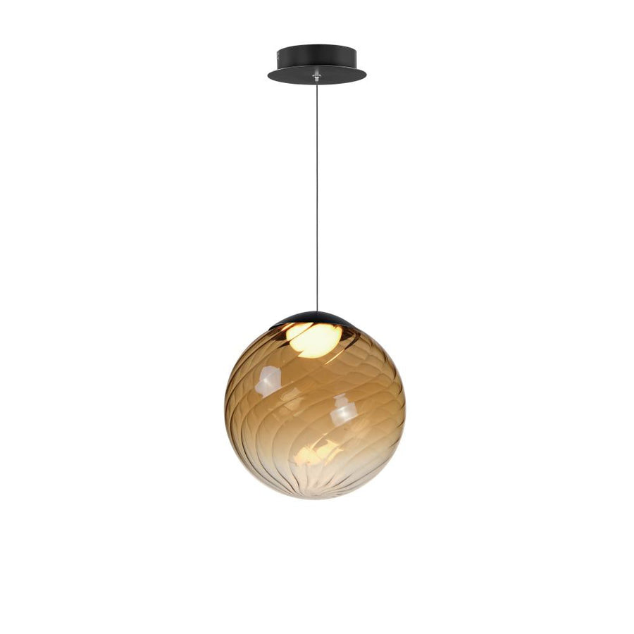 Planetary 9.75 Inch Single Pendant – Black – E24189-05BK
